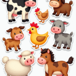 Animals & Wildlife - Sticker Sheet v39